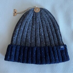NWT - Fat Face Adult Wool Blended Ribbed Knit Beanie
